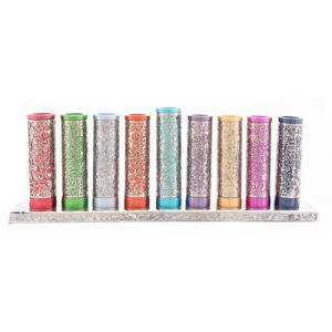ROLLERS+METAL CUTOUTS MENORAH