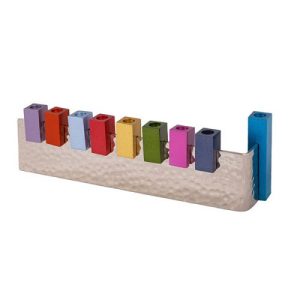 "L" CHANGEABLE BRANCHES HANUKKAH MENORAH