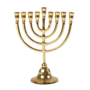 BRASS MENORAH 22 CM.