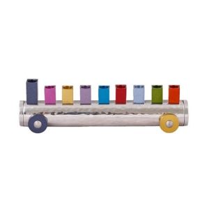 ANODIZE SMALL TRAIN MENORAH