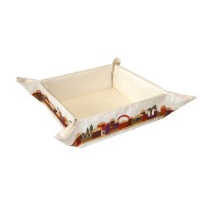 EMBROIDERED FOLDING BASKET