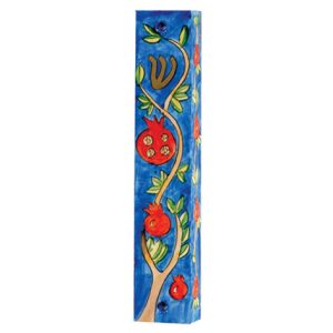 SMALL HAND PAINTED POMEGRANATES TREE 10 CM. MEZUZAH