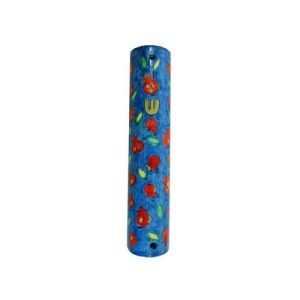 SMALL HAND PAINTED SCATTERED POMEGRANATES 10 CM. MEZUZAH