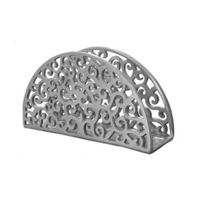 ALUMINUM LACE NAPKIN HOLDER