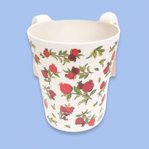 BAMBOO COLORFUL POMEGRANATE LARGE NETILAT YADAYIM CUP