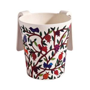 BAMBOO TREE/BIRDS LARGE NETILAT YADAYIM CUP