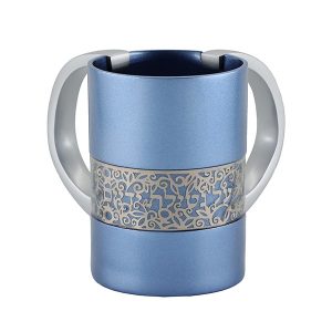 METAL CUTOUT BLUE ALLUM. NETILAT YADYIM CUP