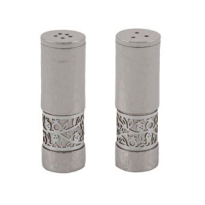 POMEGRANATES METAL CUTOUT SALT/PEPPER SHAKERS