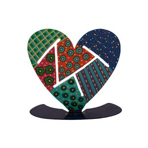 LASER CUT HAND PAINTED MEDIUM STAND HEART