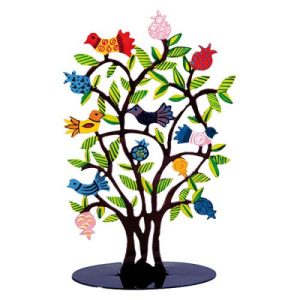 LASER CUT HAND PAINTED BROWN TREE STAND