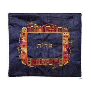 POMEGRANETE EMBROIDERY TALLIT BAG