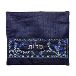 POMEGRANETE EMBROIDERY TALLIT BAG