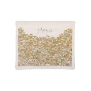 JERUSALEM FULL EMBROIDERY TEFILLIN BAG