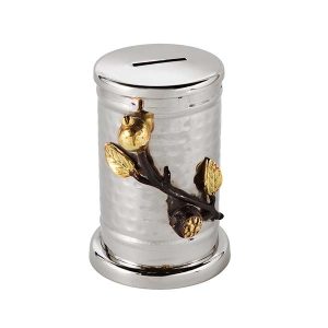 STAINLESS STEEL HAMER WORK/POMEGRANATES TZDAKA BOX