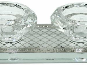 CANDLESTICKS CRYSTAL/SILVER LACING