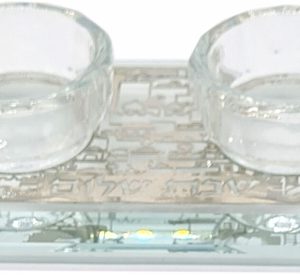 CANDLESTICKS CRYSTAL/SILVER LACING