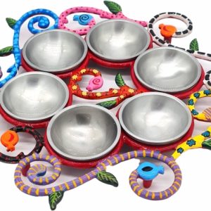 COLORFUL SPIRAL /POMEGRANATES  ALUMINIUM SEDER TRAY SET