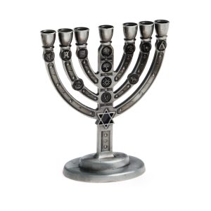 MENORAH TRIBES STAR OF DAVID ROUND 10 CM.