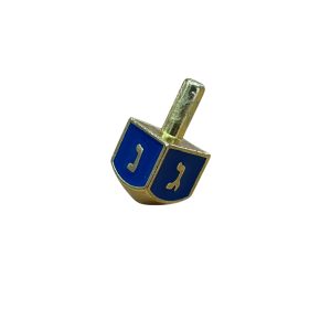 GOLD COLOR/BLUE ENAMEL DREDEIL