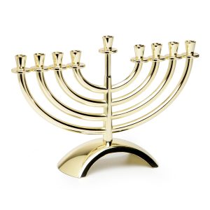 CLASSIC GOLDEN COLOR METAL MENORAH
