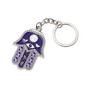 HAMSA PURPLE KEY CHAIN