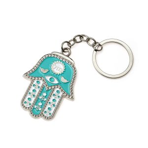 HAMSA TEAL TF KEY CHAIN
