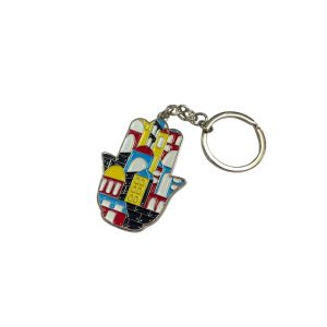 HAMSA COLORFUL JERUSALEM KEY CHAIN