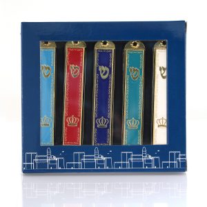 CROWN 7 CM ASSORTED COLORS MEZUZAH