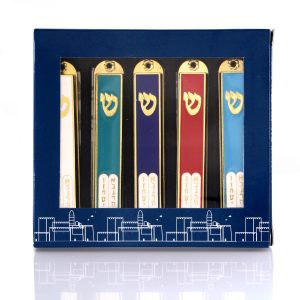 TEN COMMANDMENTS 7 CM. ASSORTED COLORS MEZUZAH