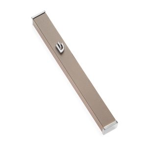 MEZUZAH "CHAMPAGNE" ALUMINIUM NICKEL SHIN 12 CM.
