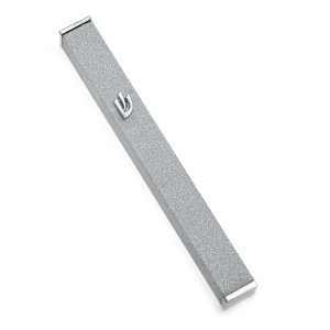 MEZUZAH SILVER GLITTER ALUMINIUM/NICKEL SHIN 15 CM.