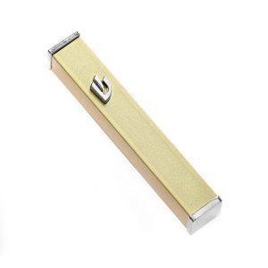 MEZUZAH GOLD ALUMINIUM NICKEL SHIN 7 CM.