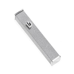 MEZUZAH SILVER GLITTER ALUMINIUM/NICKEL SHIN 7 CM.