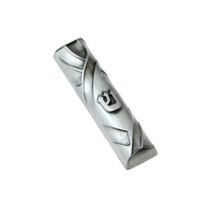 SHIN PEWTER FINISH CAR MEZUZAH