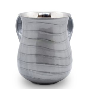 STAINLESS STEEL GREY ENAMEL NETILAT YADYIM CUP