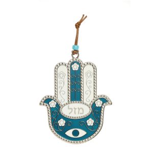 ENAMEL "MAZAL" HAMSA