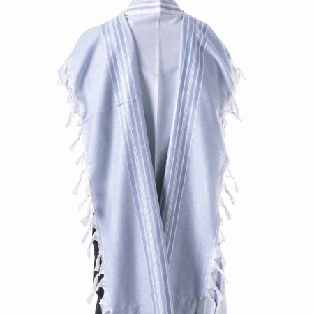 WOOL "SAPIR" LIGHT BLUE TALLIT