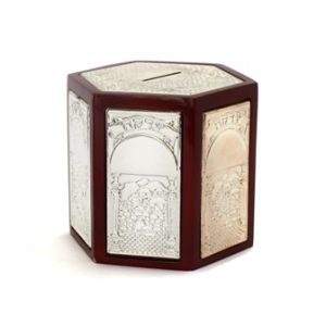SILVER PLATED TZDAKA BOX