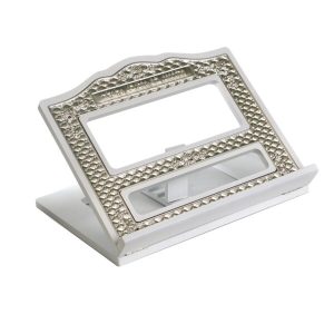 SILVER PLATED/'WHITE TORAH BOOK STAND