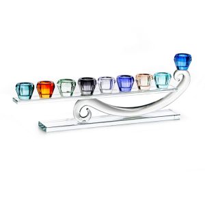 COLORFUL CRYSTAL "ALADIN" LINE MENORAH