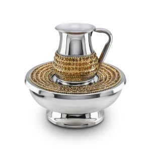 STAINLESS STEEL/GOLDEN STONES MAYIM ACHRONIM