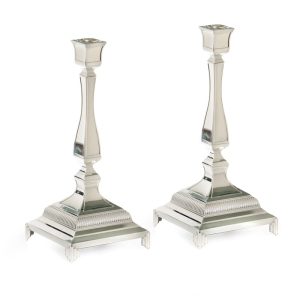 SILVER PLATED PR. CANDLESTICK  36 CM.