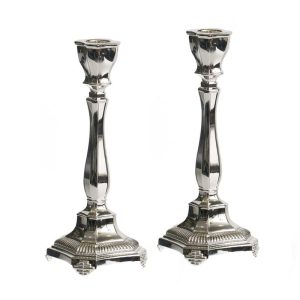 SILVER PLATED PR. CANDLESTICK 17 CM.