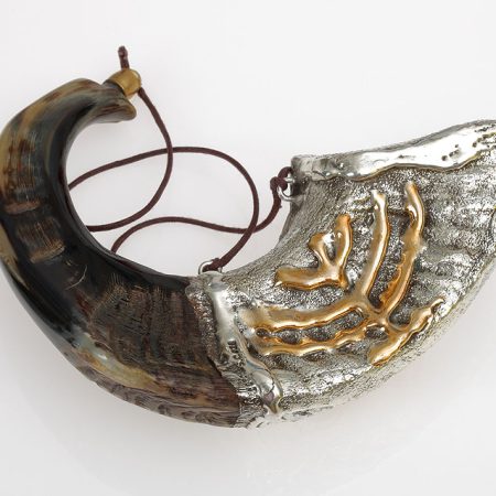 NATURAL S MENORAH "ANOINTING OIL" SMALL SHOFAR