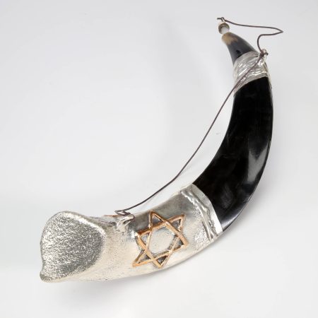 NATURAL S STAR OF DAVID" ANOINTING OIL YEMENITE SHOFAR(Y5E)