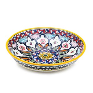 YELLOW ARMENIAN DEEP BOWL 33 CM.