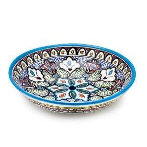 TURQUOISE ARMENIAN DEEP BOWL 33 CM.