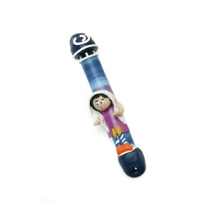 FIMO WOMAN PRAYING MEZUZAH