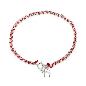 S RED STRING KABBALAH CHAI BRACELET