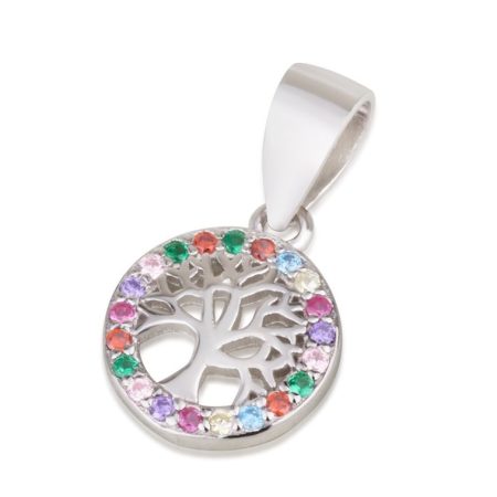 S ZIRCON STONES "TREE OF LIFE" PENDANT